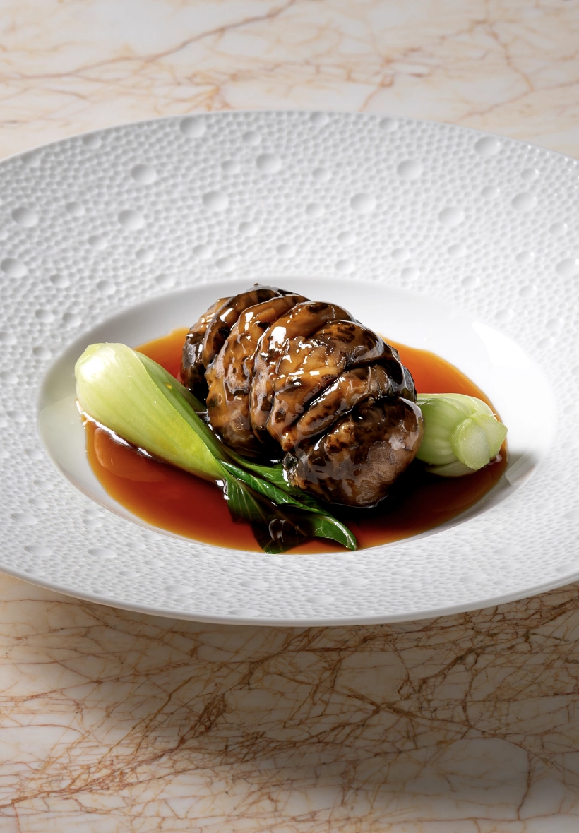 Braised Vegetarian Hoisom in Garden Green